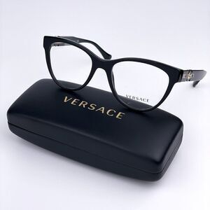 SALE! NEW Versace VE3304 GB1 Black Cat Eye Women Eyeglasses